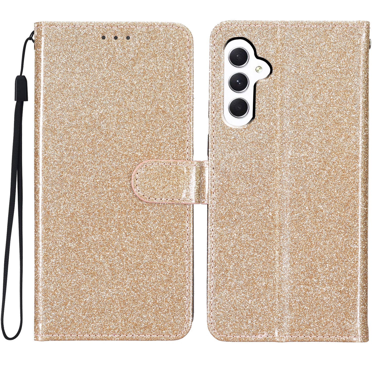 Pro Samsung Galaxy A05s 4G pouzdro Třpytivé PU kožené pouzdro na telefon se stojánkem na peněženku Pro Samsung Galaxy A05s 4G pouzdro Třpytivé PU kožené pouzdro na telefon se stojánkem na peněženku
